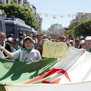 Algerian regime seeks to intimidate and scare, but Algerians continue to protest peacefullyF