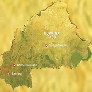 Burkina Faso map 300