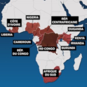 Africa mpox map